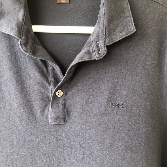 Micheal Kors Navy Blue Polo Men’s Small Short Sleeve Shirt Casual Office Work - Picture 2 of 6